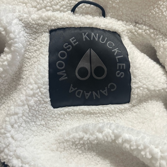 Moose Knuckles Elmira Faux Shearling Collar Down Puffer Jacket - Picture 14 of 14